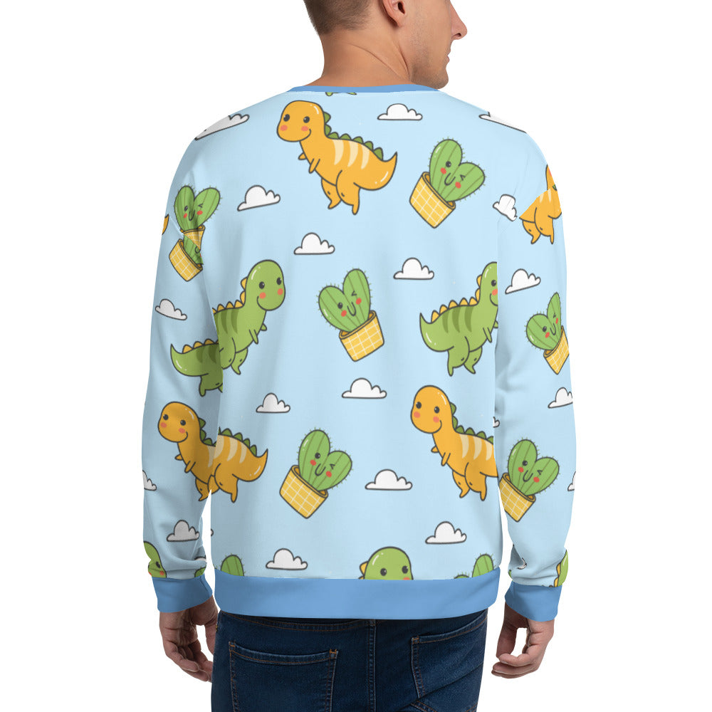 Unisex Dino BLUE Sweatshirt