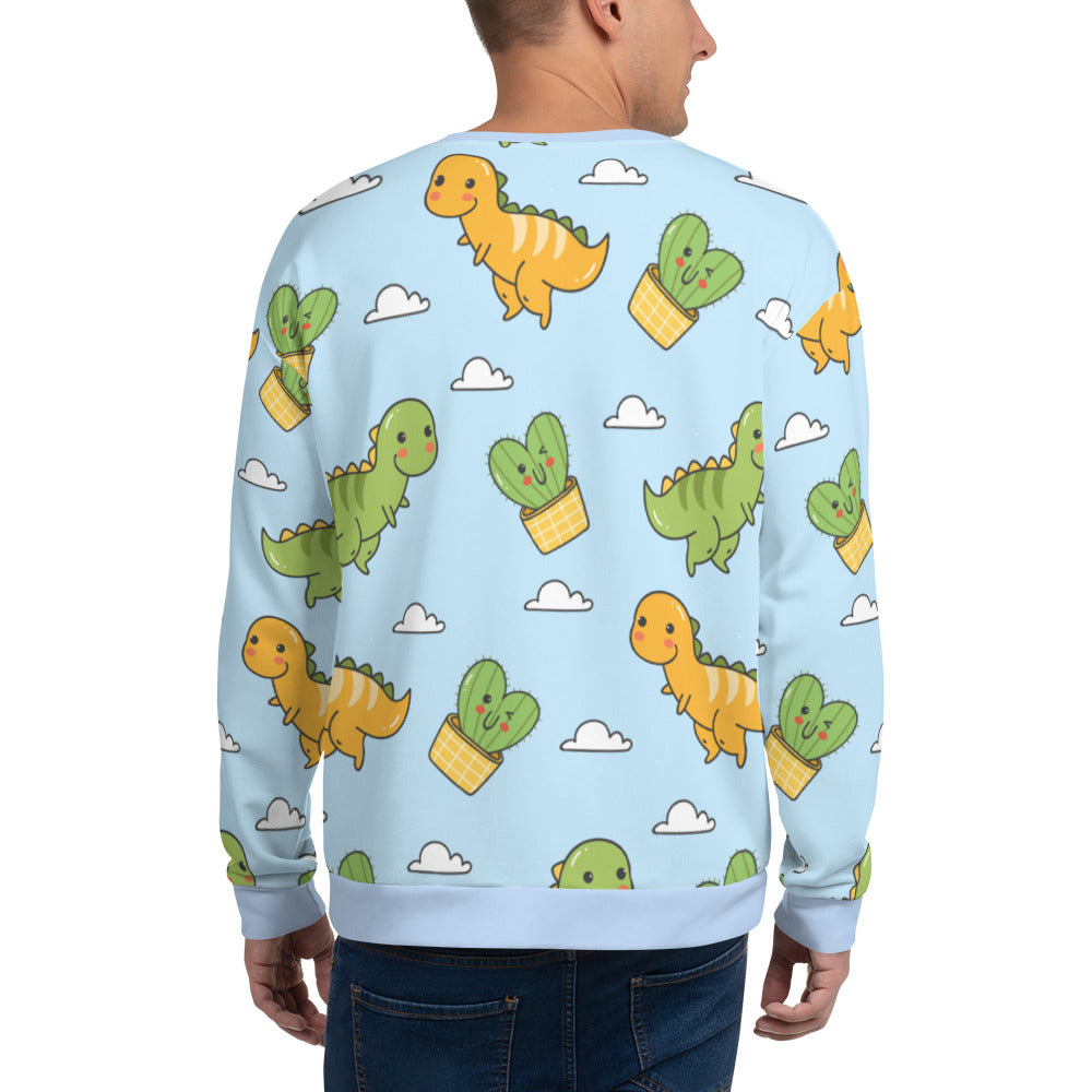 Unisex Dino SKY BLUE Sweatshirt