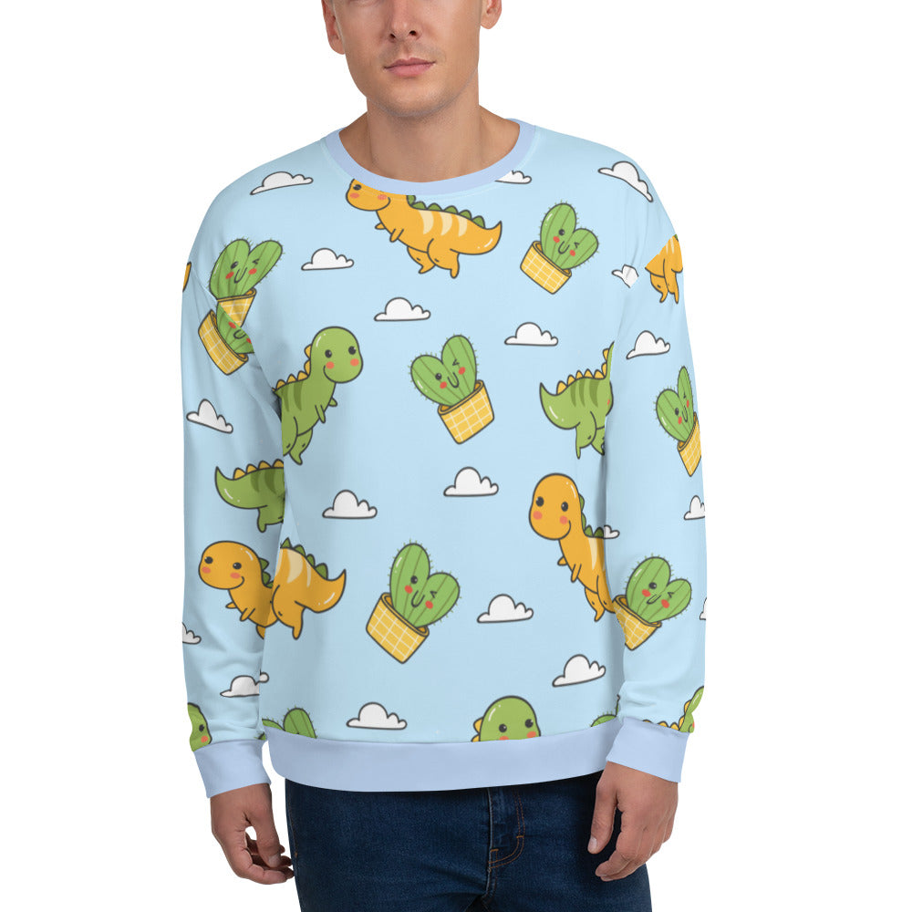 Unisex Dino SKY BLUE Sweatshirt