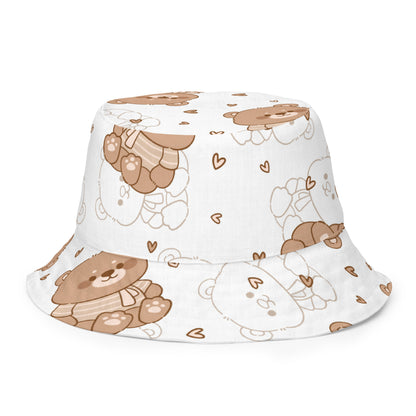 Reversible Baby Bear/Baking Bear Bucket Hat